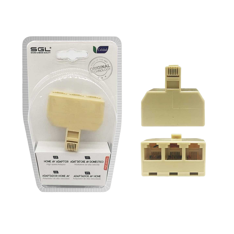 Διακλαδωτής γραμμής δικτύου – Ethernet Splitter – 3Way – 1772-1 – 098616