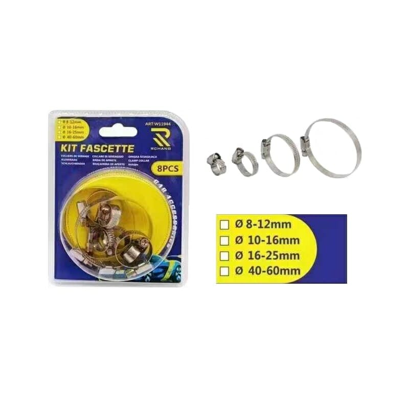 Σετ σφιγκτήρες σωλήνα – 8pcs – 119440