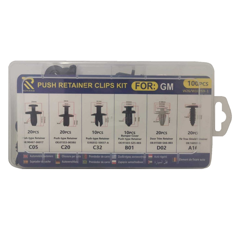 Σετ συνδετήρες αυτοκινήτου – Push Retainer Clips – 100pcs – 005914