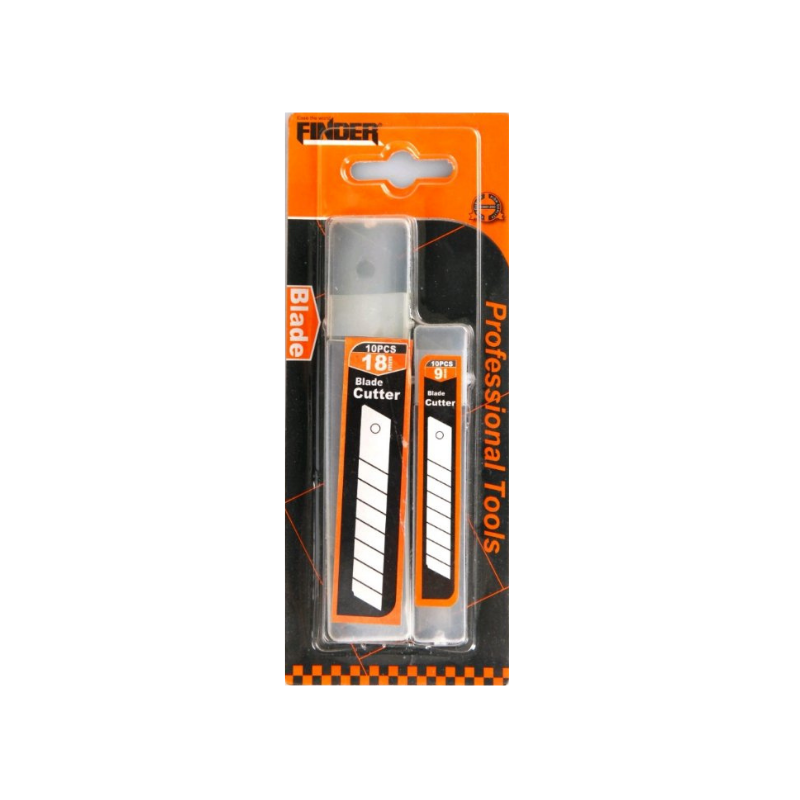 Σετ ανταλλακτικές λεπίδες κοπιδιού – 20pcs – 18mm/9mm – Finder – 191778