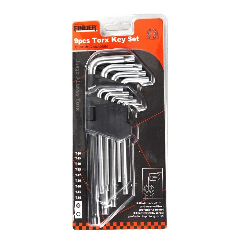 Κλειδιά Torx – 9pcs – Finder – 193122