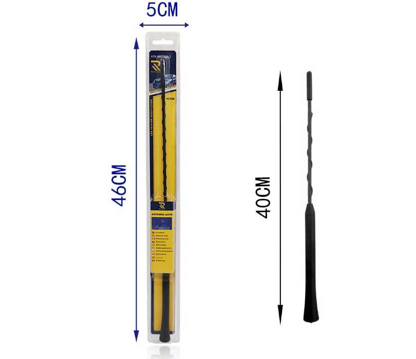 Κεραία οροφής αυτοκινήτου – Βιδωτή – Universal – YJ0288 – 40cm – 572114