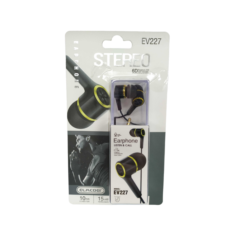 Ενσύρματα ακουστικά – EV-227- 202272 – Black