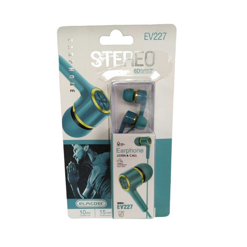 Ενσύρματα ακουστικά – EV-227- 202272 – Light Blue
