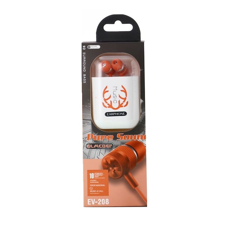 Ενσύρματα ακουστικά – EV-208 – 202289 – Orange