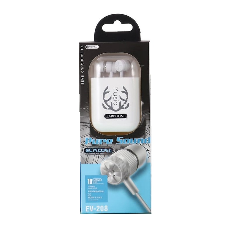 Ενσύρματα ακουστικά – EV-208 – 202289 – White