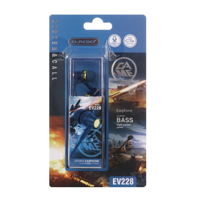 Ενσύρματα ακουστικά – EV-228 – 202289 – Blue