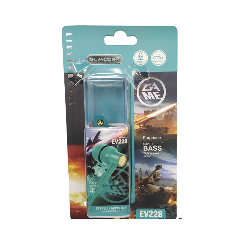 Ενσύρματα ακουστικά – EV-228 – 202289 – Light Blue