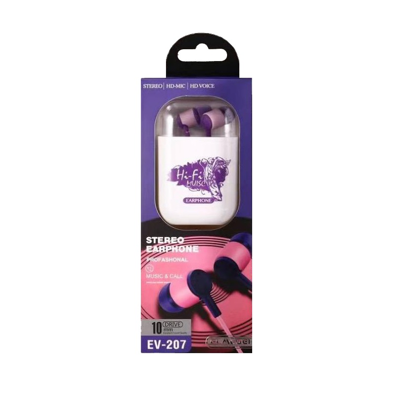 Ενσύρματα ακουστικά – EV-207 – 202296 – Purple