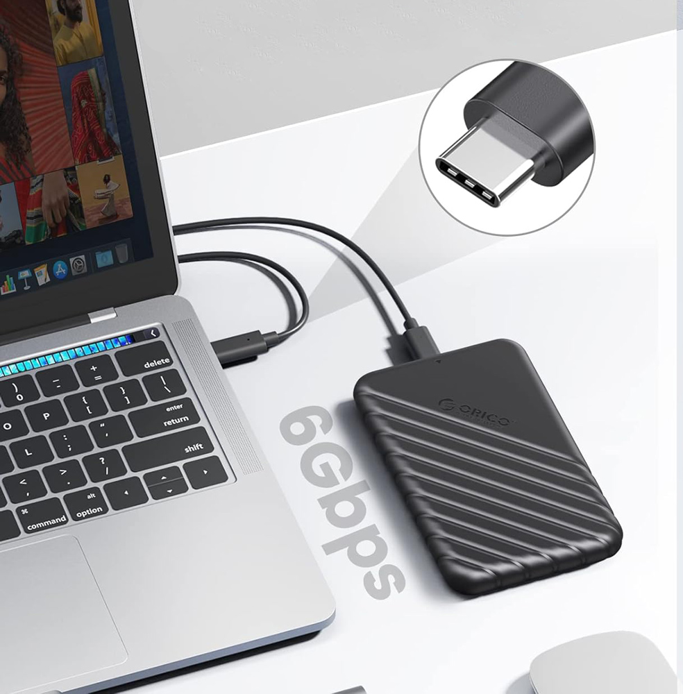 ORICO θήκη για 2.5″ SATA HDD/SSD 25PW1C-C3, 5Gbps, μαύρη