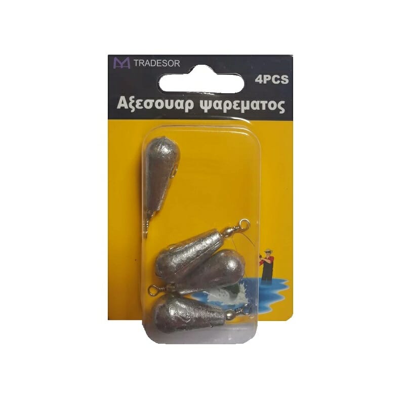 Βαρίδια αλιείας με στριφτάρι – 30g – 3pcs – 30149