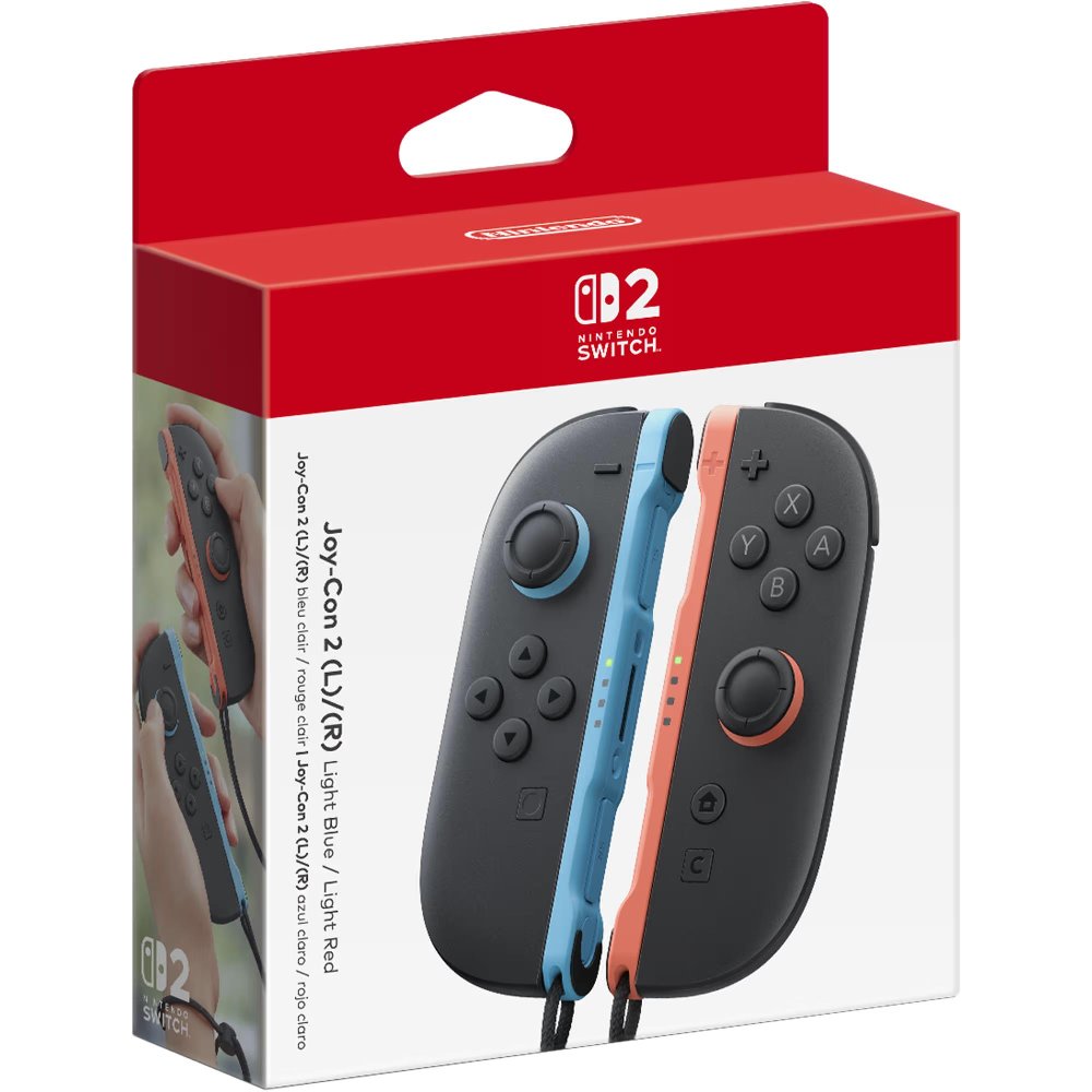 Nintendo Switch 2 – Joy-Con Pair (Light Blue/Light Red)