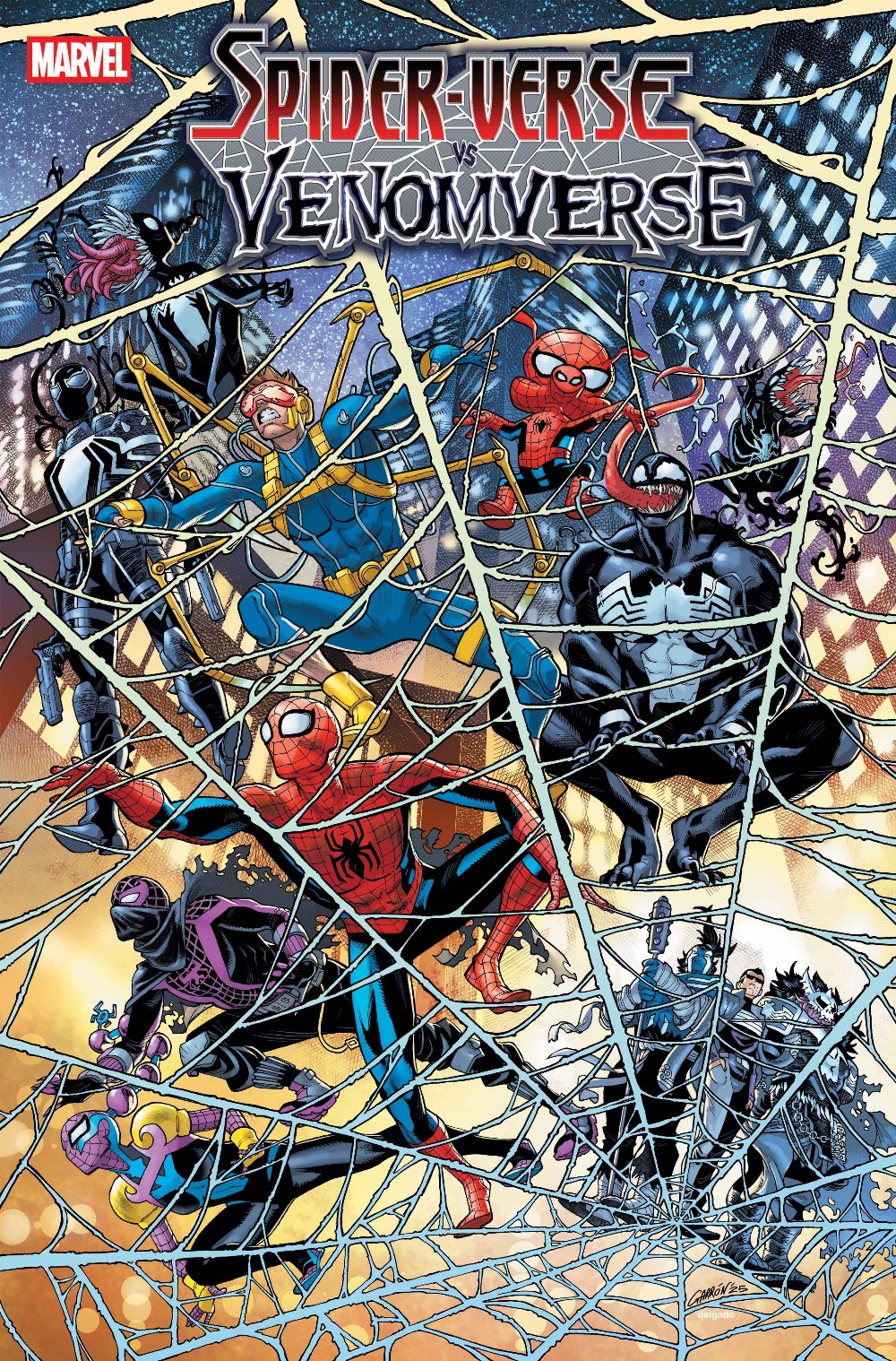 Τεύχος Κόμικ Spider-Verse vs. Venomverse #1 Javier Garrón Foil Variant Cover