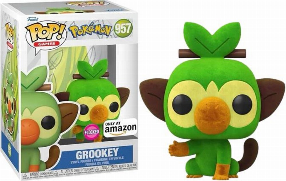 Φιγούρα Funko POP! Pokemon – Grookey (Flocked) #957 (Exclusive)