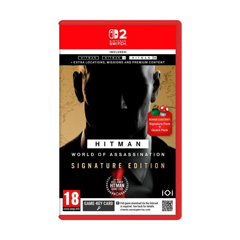 Nintendo Switch Game 2 – Hitman: World of Assassination – Signature Edition (Game Key Card)