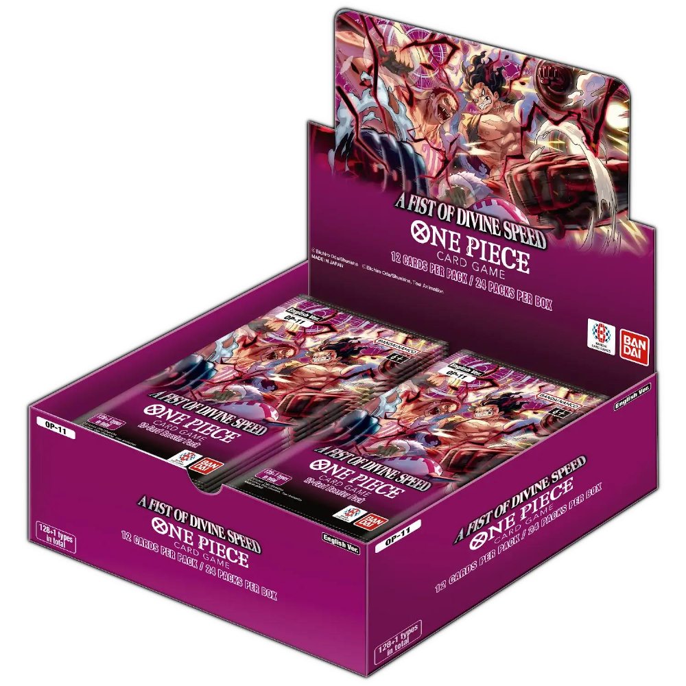 One Piece Card Game – OP11 A Fist of Divine Speed Booster Box (24 packs)