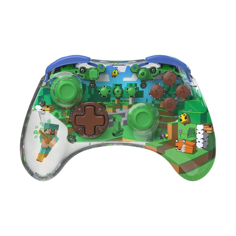 PDP: REALMz – Wireless Controller Minecraft Forest Biome [For Nintendo Switch]