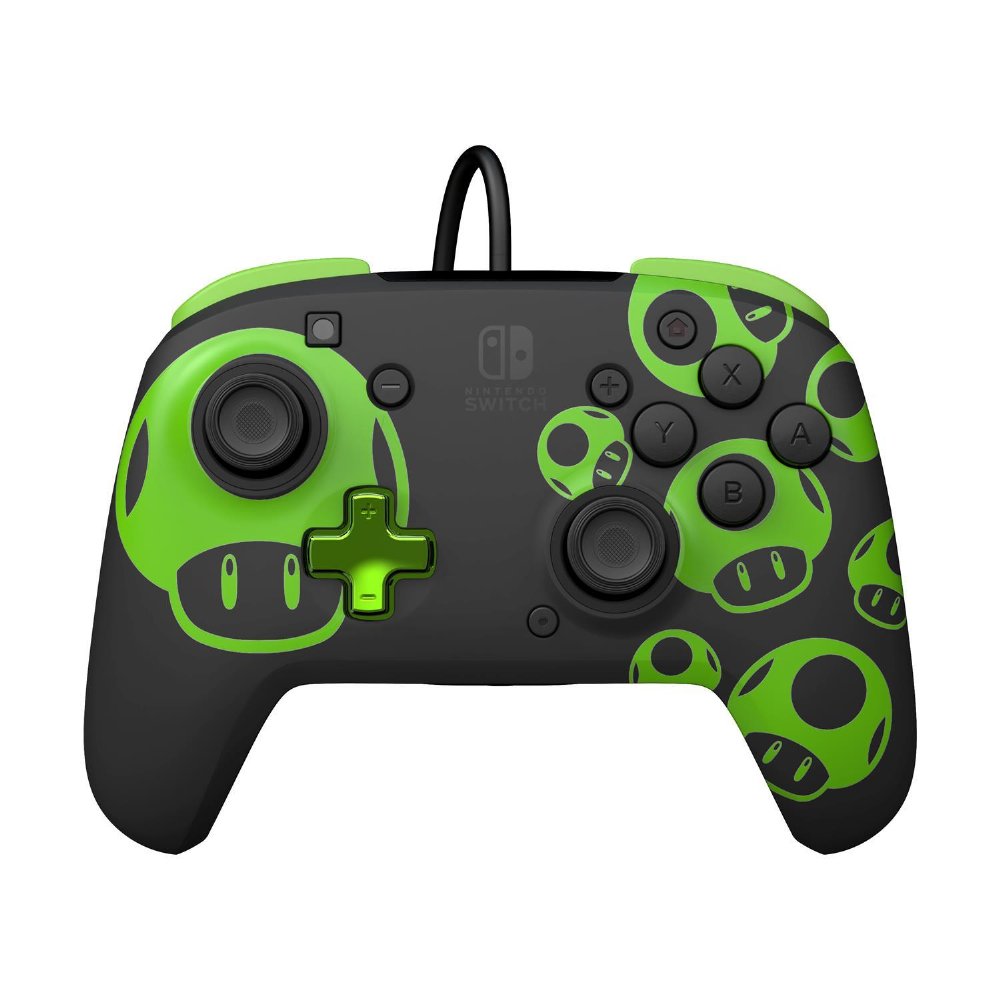 PDP: Rematch – Wired Controller Super Mario 1UP (Glows in the dark) [For Nintendo Switch]