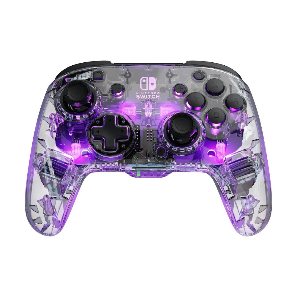 PDP: Afterglow Deluxe – Wireless Controller [For Nintendo Switch] Transparent