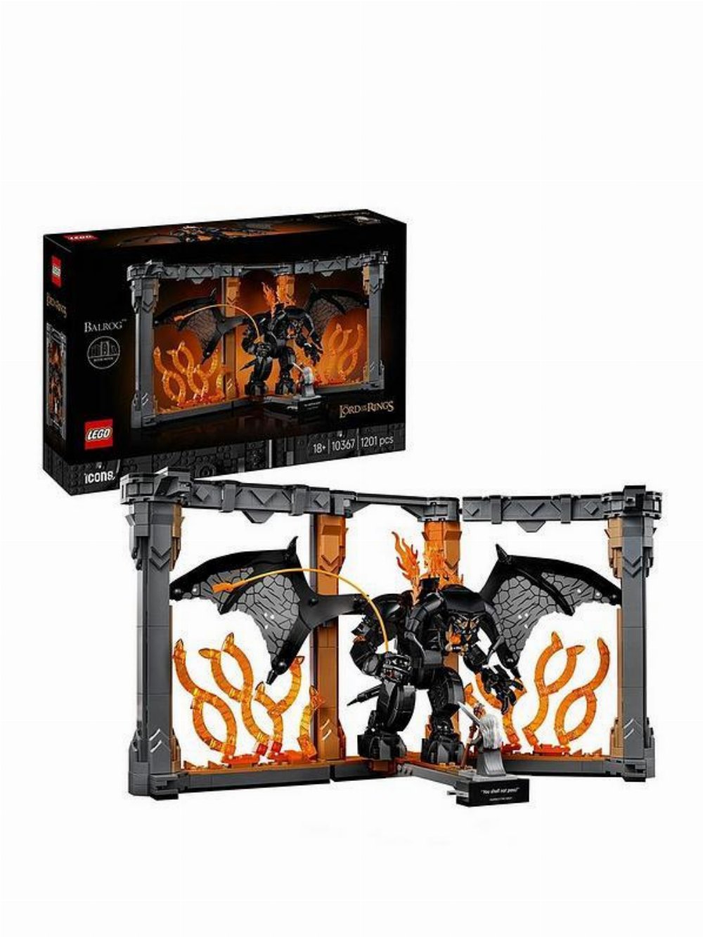 LEGO The Lord of the Rings – Icons: Balrog Book Nook (43249)