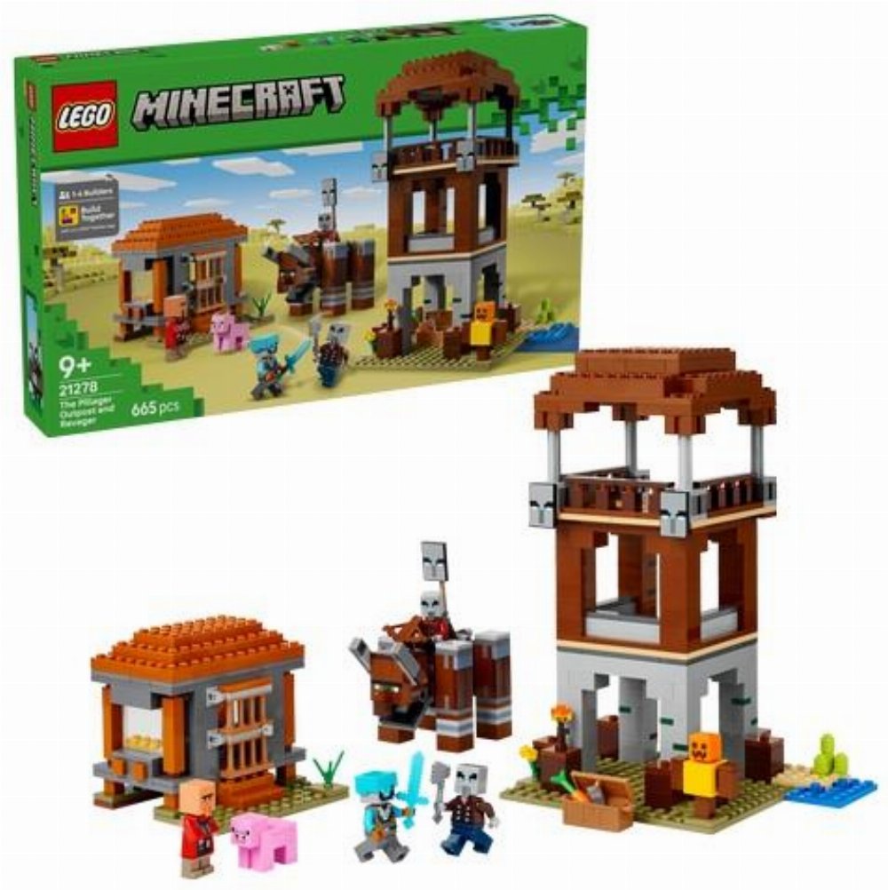 LEGO Minecraft – The Pillager Outpost and Ravager (21278)