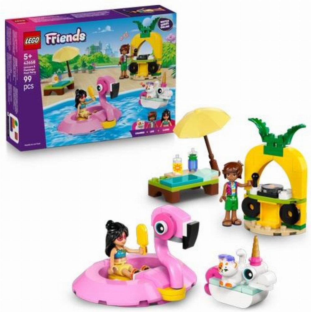 LEGO Friends – Unicorn & Flamingo Pool Party (42658)