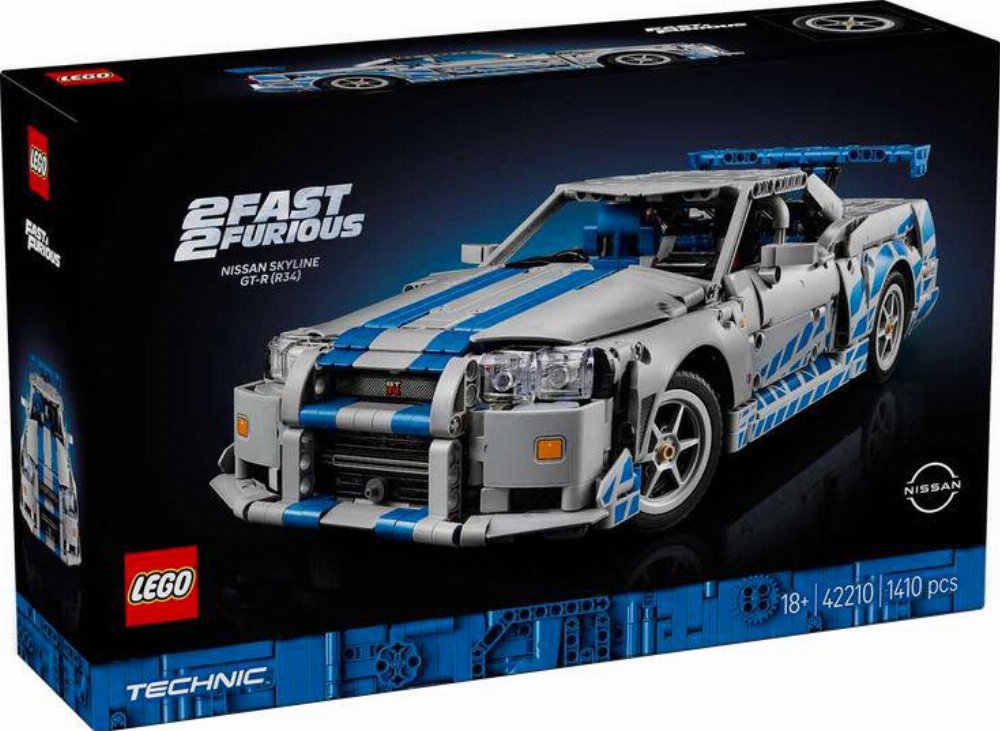 LEGO Technic – 2 Fast 2 Furious Nissan Skyline GT-R (R34) Car (42210)