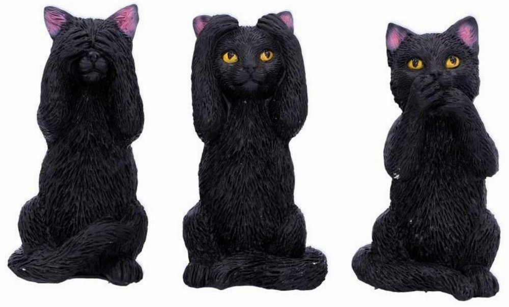 Three Wise Felines – Σετ 3 Αγαλματιδίων (11cm)