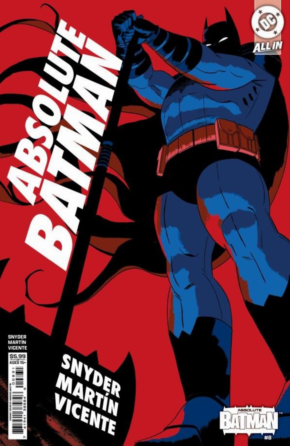 Τεύχος Κόμικ Absolute Batman #8 Martín Cardstock Variant Cover