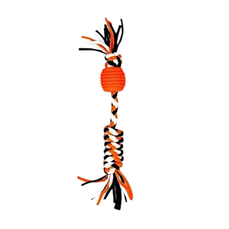 Παιχνίδι σκύλου σχοινί με μπάλα – 32cm – 550500 – 12PCS