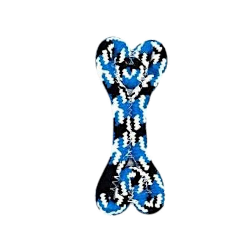 Παιχνίδι σκύλου κόκκαλο από σχοινί – 21cm – 12pcs – 550504