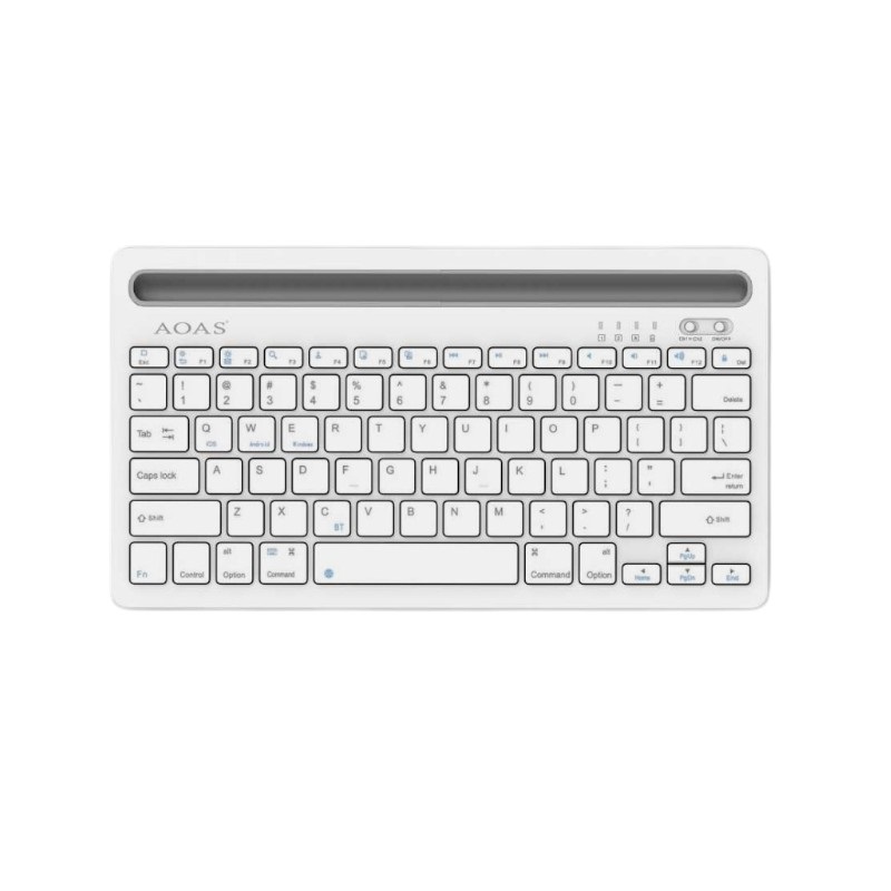 Ασύρματο πληκτρολόγιο Bluetooth - AS199 - AOAS - 651992 - White