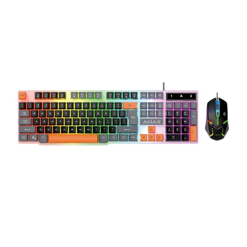 Σετ ενσύρματο πληκτρολόγιο & ποντίκι Gaming - A1020 - 655560 - Black