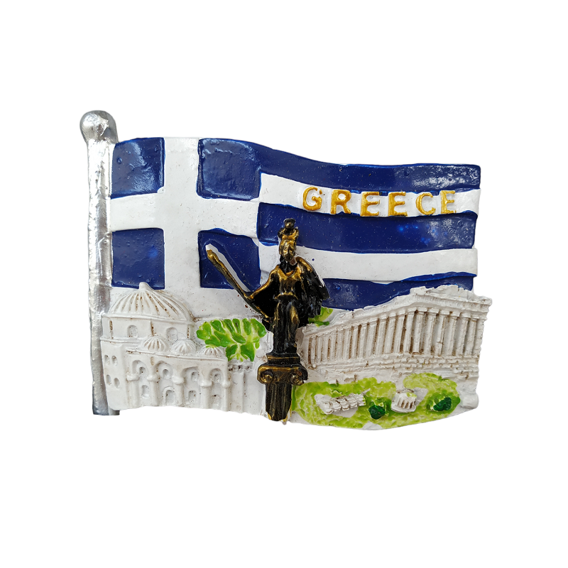 Tουριστικό μαγνητάκι Souvenir – Σετ 12pcs – Resin Magnet – Greece – 678004