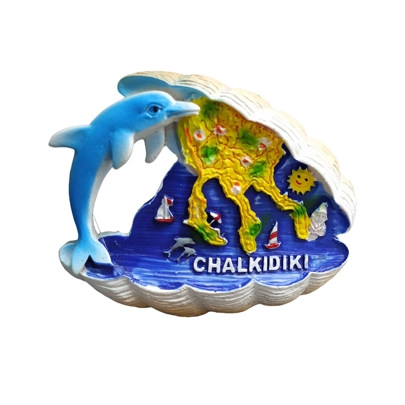 Tουριστικό μαγνητάκι Souvenir – Σετ 12pcs – Resin Magnet – Chalkidiki – 678098