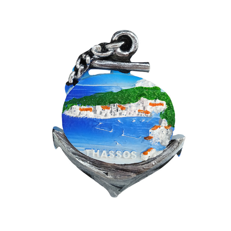 Tουριστικό μαγνητάκι Souvenir – Σετ 12pcs – Resin Magnet – Thassos – 678122