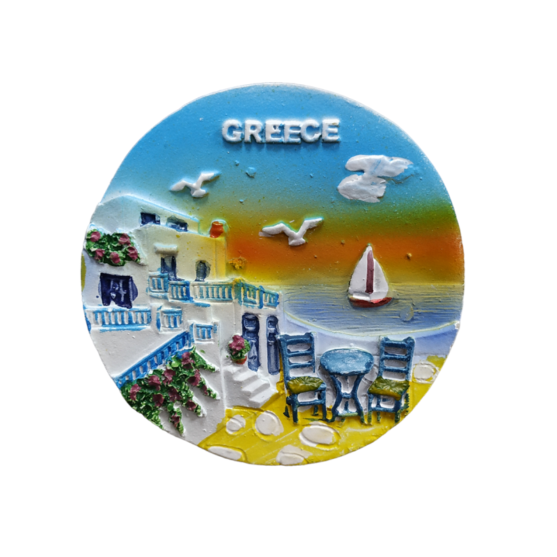Tουριστικό μαγνητάκι Souvenir – Σετ 12pcs – Resin Magnet – Greece – 678233