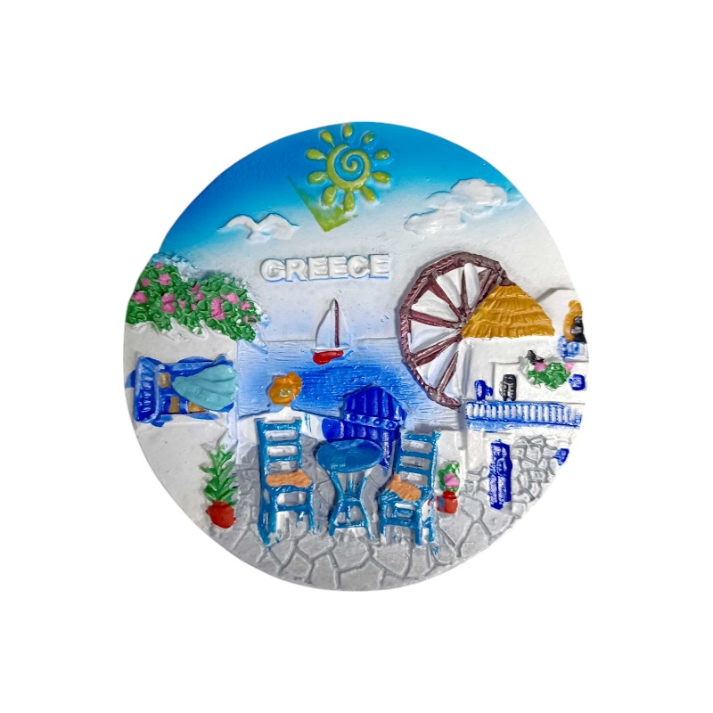 Tουριστικό μαγνητάκι Souvenir – Σετ 12pcs – Resin Magnet – Greece – 678237