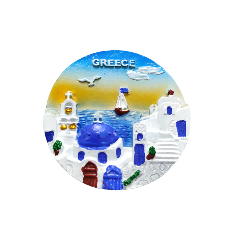 Tουριστικό μαγνητάκι Souvenir – Σετ 12pcs – Resin Magnet – Greece – 678240