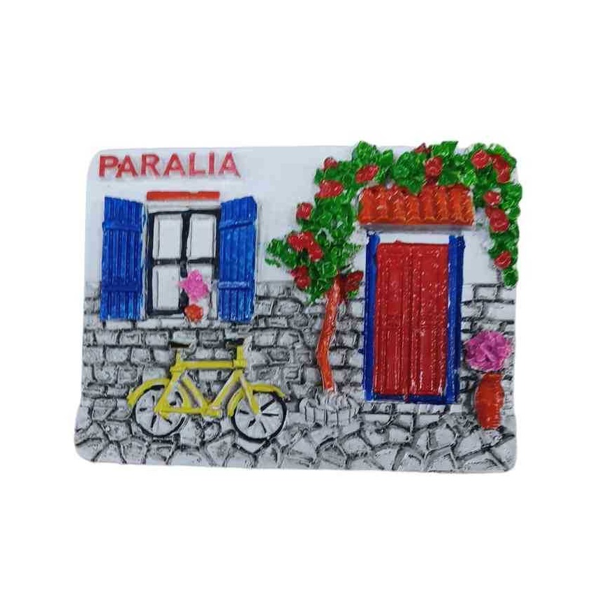 Tουριστικό μαγνητάκι Souvenir – Σετ 12pcs – Resin Magnet – Paralia – 678344