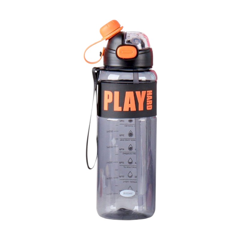 Φορητό παγούρι πλαστικό – 800ml – 722412 – Black