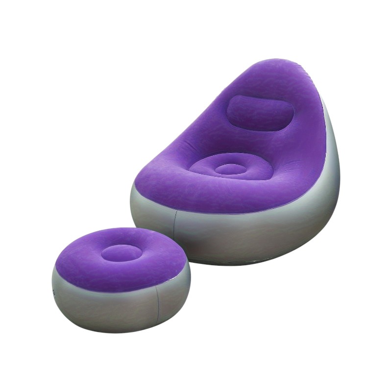 Φουσκωτή πολυθρόνα με υποπόδιο – 812365 – Purple