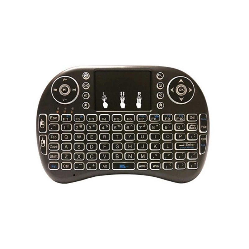 Ασύρματο mini πληκτρολόγιο με Αγγλικό Touchpad – i8 – 882788 – Black