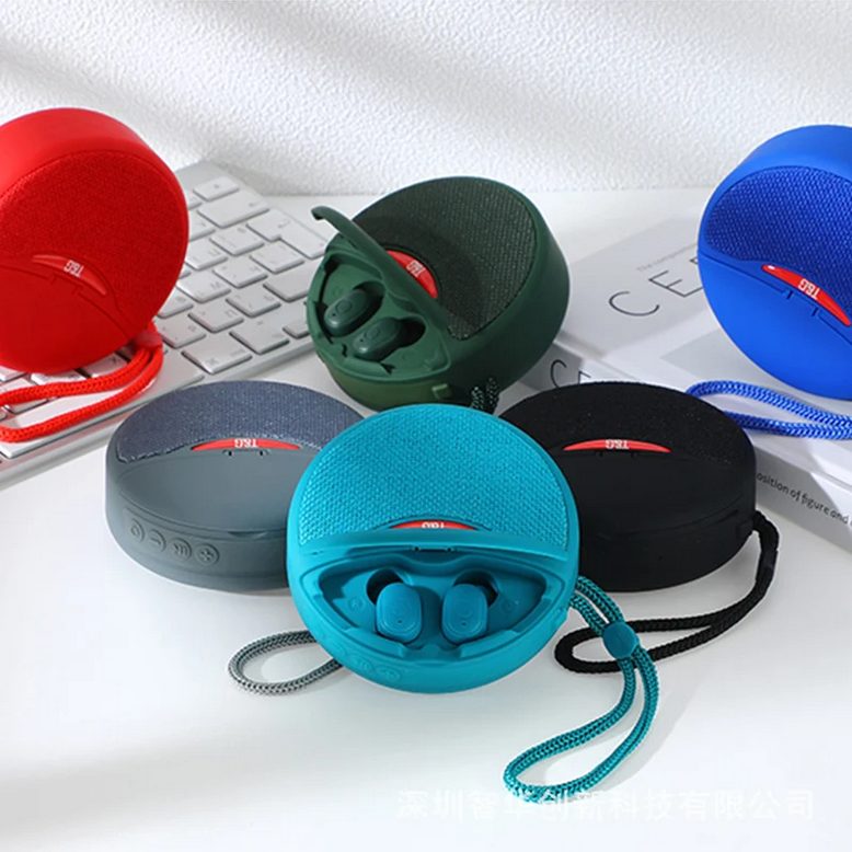 Ασύρματο ηχείο Bluetooth με ακουστικά – TG-808 – 883808 – Grey