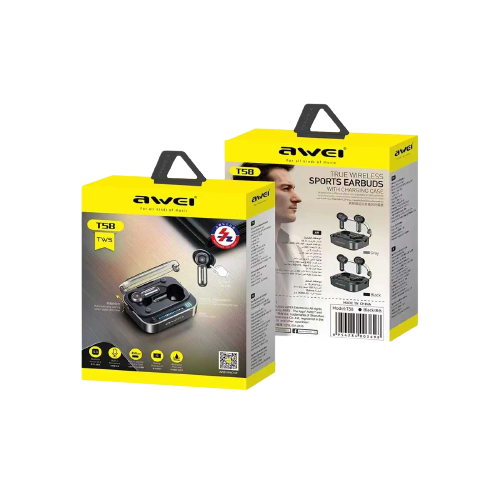 Ασύρματα ακουστικά Bluetooth με θήκη φόρτισης – T58 – Awei – 888766