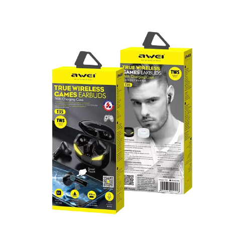 Ασύρματα ακουστικά Bluetooth με θήκη φόρτισης – T35 – Awei – 888827