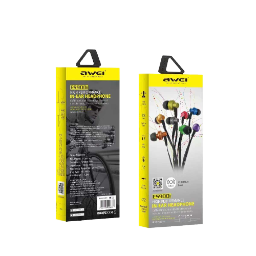 Ενσύρματα ακουστικά – ES-900i – AWEI – 889305 – Black