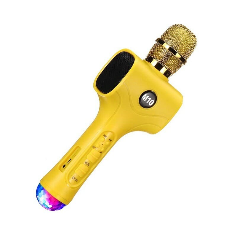 Ασύρματο μικρόφωνο Karaoke με ηχείο – M10 – 961867 – Yellow