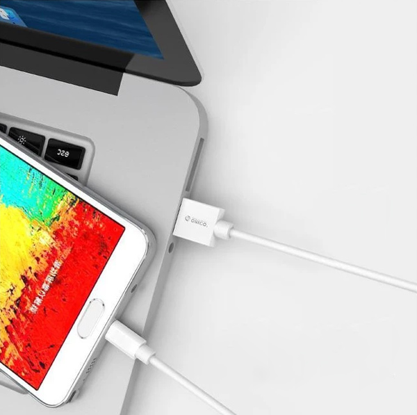 ORICO καλώδιο micro USB σε USB ADC-05, 3A, 480Mbps, 0.5m, λευκό