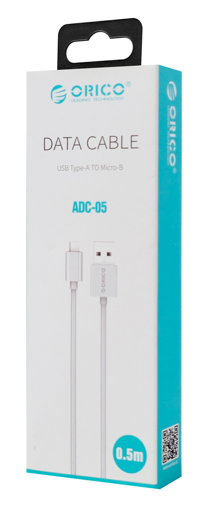 ORICO καλώδιο micro USB σε USB ADC-05, 3A, 480Mbps, 0.5m, λευκό